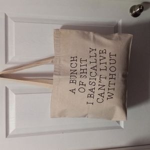 NEW Canvas Tote Bag | A bunch of shit I basically can't live without.